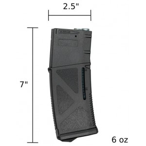 Магазин механический ARCTURUS AR MOD1 M4/M16 200 Rds Mid-Cap Windowed EMM Magazine BLK MAG-M1AE-BK